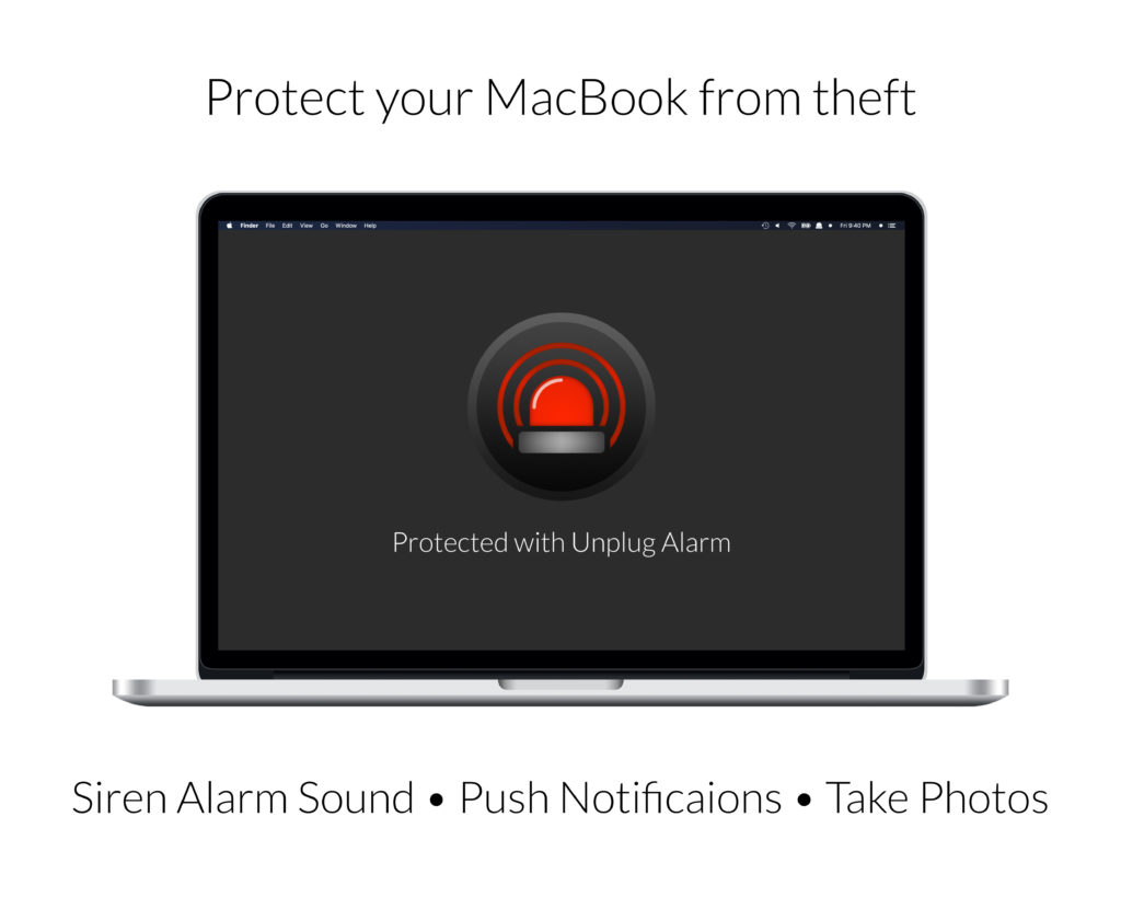 Unplug Alarm 1.3 is released Take photos & more. Hasan Kassem